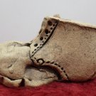 Old Shoe Figurine Tan Porcelain