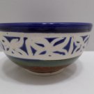 Bowl Blue Green Brown Pottery