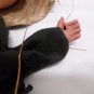 Vintage Mexican Marionette String Puppet Straw Hat Gun Folk Art