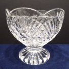 Candle Holder Heavy Lead Crystal with Scalloped Rim