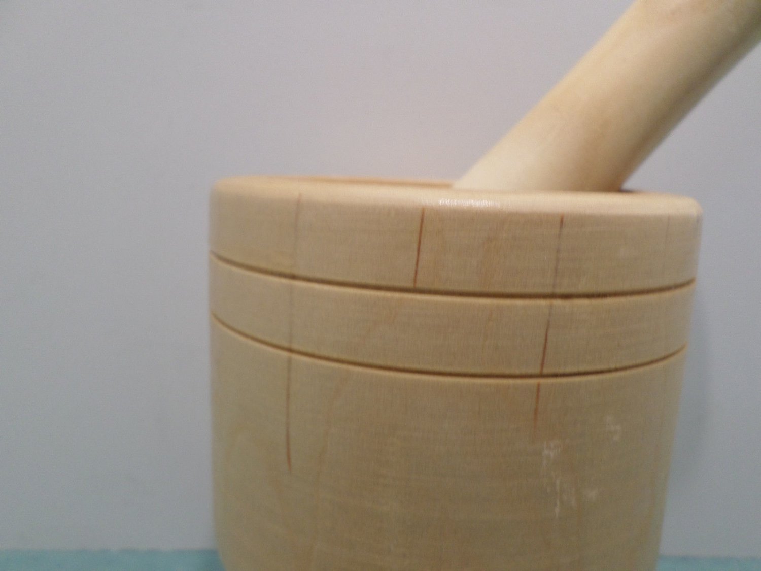 Antique Mortar and Pestle Wooden by Bene Casa Made in Italy