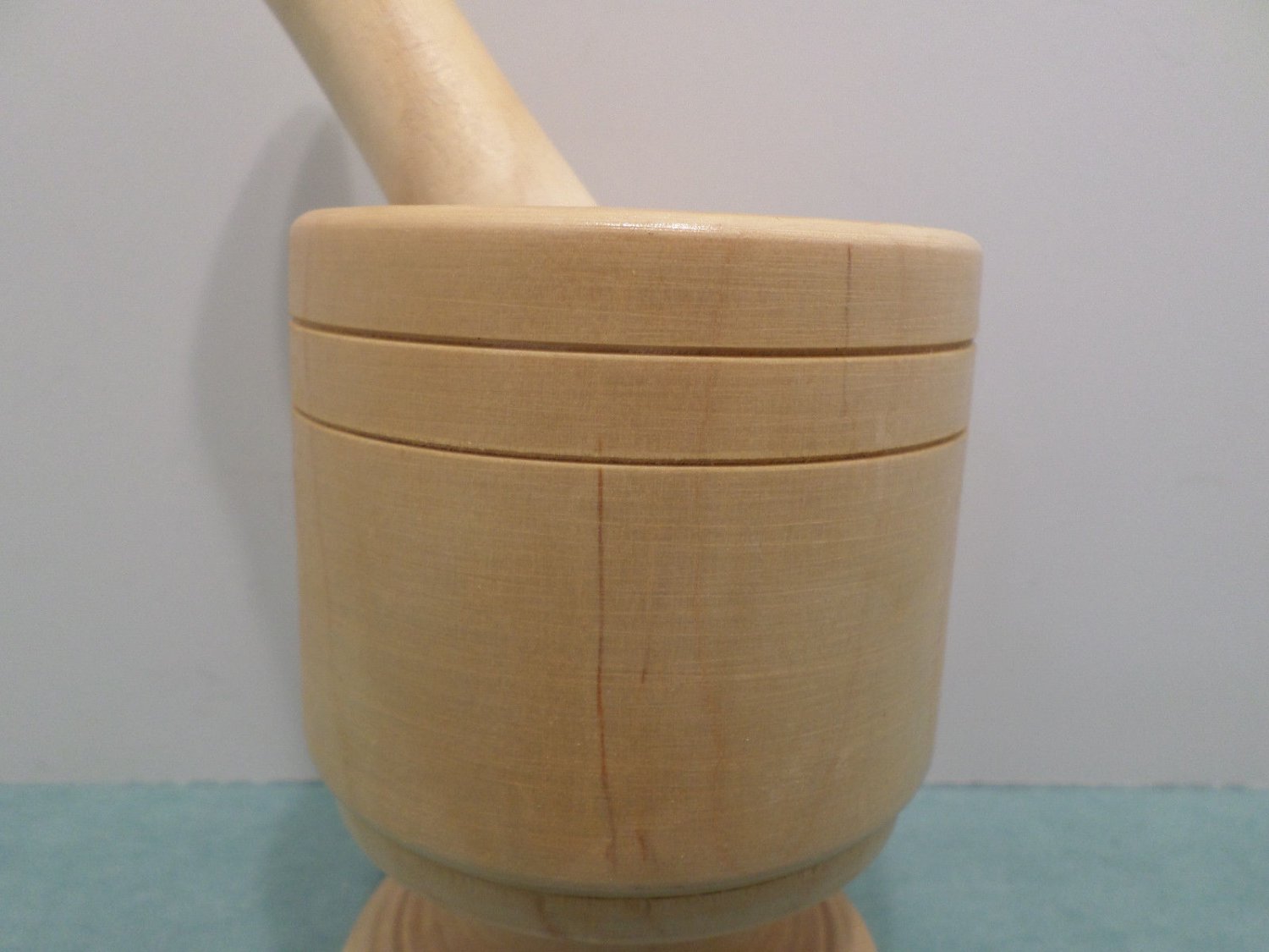 Antique Mortar and Pestle Wooden by Bene Casa Made in Italy