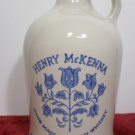 Henry McKenna Hand Made Kentucky Whiskey Crock Jug Half Gallon