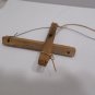 Vintage Mexican Marionette String Puppet Straw Hat Silver Gun Folk Art