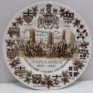 Souvenir Collector Plate Canada Centennial 1867 - 1967 Wood & Sons England