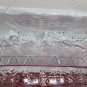 Last Supper Decoration Dish Blue Glass Vintage