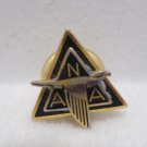 Collector Lapel Pin N.A.A. Gold Tone Metal