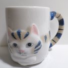 Collector Coffee Mug Cup Kitty Cat Feline with Tail as Handle