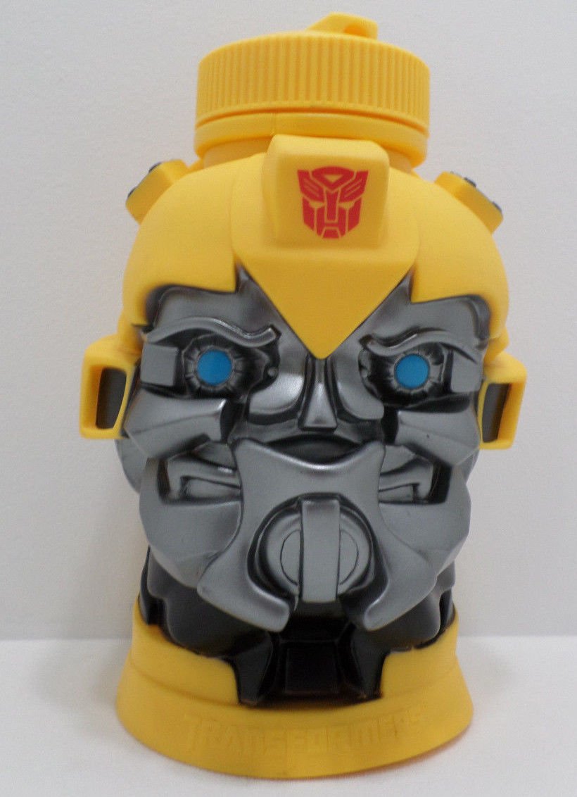Plastic Drinking Container with Lid Transformers Bumble Bee 32oz  by Hasbro