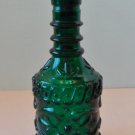 Jim Beam Liquor Decanter Bottle with Stopper Emerald Green Glass