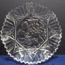 Vintage Fruit Bowl Clear Glass with a Ruffled Edge