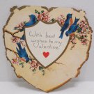 Antique Valentines Day Card Birds Whitney Made in USA