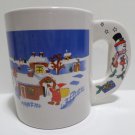 Collector Coffee Mug Cup PorcelainChristmas Snowman by Anco