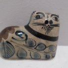 Cat Figurine Tonala Mexican Folk Art Pottery