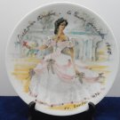 Collector Plate Scarlet en Crinolina La Femme by Inaccessable Limoges France