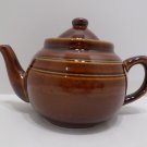 Vintage Teapot Brown Porcelain Made in China