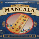 Mancala Oak Finished Wood Board Gemstone Playing Pieces 1999