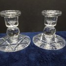 Vintage Pair of Lead Crystal Candle Stick Holders