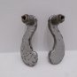 Door Pulls Drawer Handles Silver Tone Metal Dangle Vintage