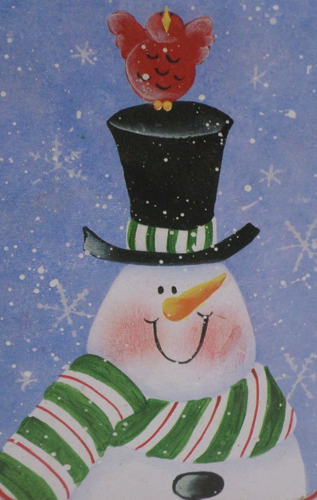 Christmas tin box snowman design