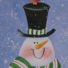 Christmas tin box snowman design
