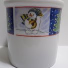 Christmas Collector Coffee Mug Cup Snowman with no handle by Royal Norfolk