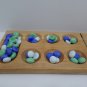 Mancala Board Game Solid Wood Folding Board