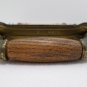 Vintage Drawer Pulls Door Handles Hardware Brass and Wood 8 pcs 3541