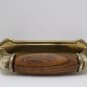 Vintage Drawer Pulls Door Handles Hardware Brass and Wood 8 pcs 3541