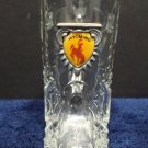 Vintage Shot Glass Wyoming Canada Clear Glass Boot
