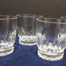 Vintage Juice Glasses Crystal Set of 4