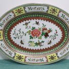 Vintage Chinese Famille Rose Jaune Porcelain Serving Platter