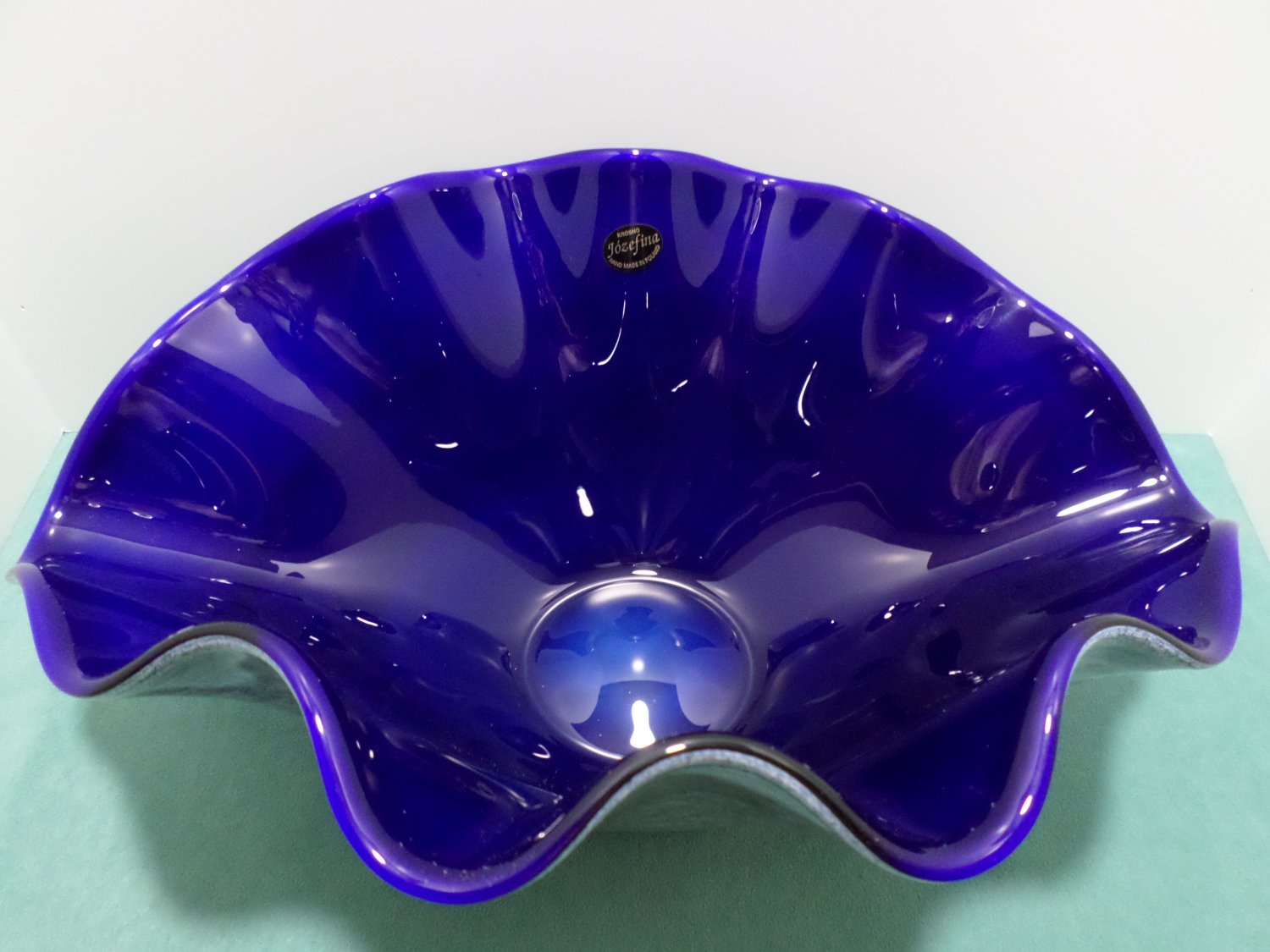 Vintage Jozefina Krosno Center Piece Bowl Hand Made in Poland