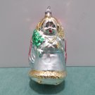 Antique Christmas Tree Ornament Double Sided Ges Gesch Mercury Glass West Germany