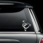 Trebel Clef Heart Car Truck  Van Window Die Cut Decal Bumper Sticker US Seller
