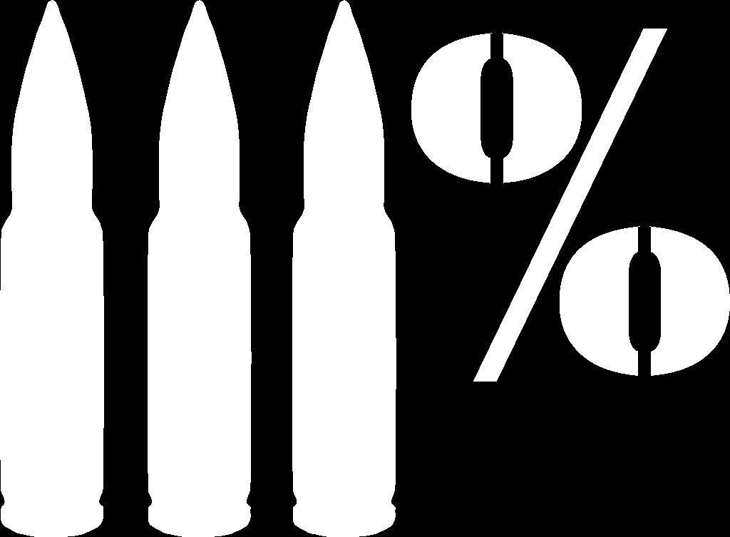 3 Percent Molon Labe in Bullets Vinyl Car Window Decal Bumper Sticker