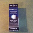 NEW Top Flite Long & Soft Straight Golf Balls-ONLY 3 golf balls in Sleeve