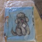 NEW IN PLASTIC Baby Blue Puppy Dog PATTERN Thermal  Blanket