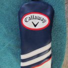 MINT Callaway XR Fairway Head Cover Blue Striped LOFTS OF 14/16/18