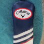 MINT Callaway XR Fairway Head Cover Blue Striped LOFTS OF 14/16/18