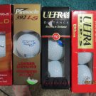 12  NEW WHITE of Golf Balls  WILSON ULTRA 500/TOUR SPIN  And Pinnacle 392LS/GOLD