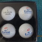 NEW Top Flite Z-BALATA  4 pack golf balls Eurest Dining Services White Back Spin