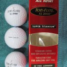 SIX (6) NEW Top Flite XL2000 Super Titanium Golf Balls Tungsten 2 SLEEVES OF 3