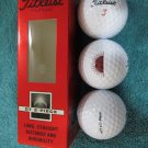 12 NEW Golf Balls Setting Sun Logo Titleist DT 2-Piece 3 Balls in EACH Sleeve