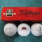 12 NEW Golf Balls Setting Sun Logo Titleist DT 2-Piece 3 Balls in EACH Sleeve