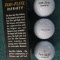 12 (1 DOZEN) NEW White Top Flite Infinity Buttery Feel Golf Balls NO LOGO SPIN