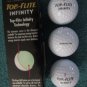 12 (1 DOZEN) NEW White Top Flite Infinity Buttery Feel Golf Balls NO LOGO SPIN