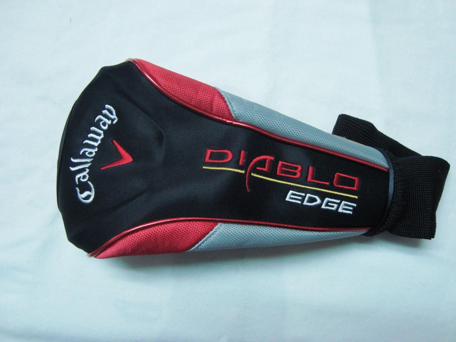 CALLAWAY Diablo Edge DRIVER HEADCOVER HEAD COVER BLACK & RED VG