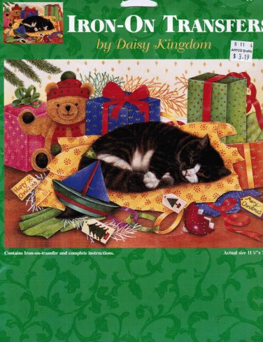 Daisy Kingdom Iron on Transfer Sleepy Kitty