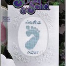 Stitch & Send 2153 Baby Print Baby Foot Print Cross Stitch Card Kit